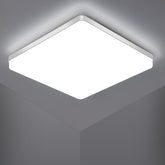 Lámpara de Techo LED Cuadrada, Lámpara de Techo LED, Lámpara de Techo LED IP44, Lámpara de Techo Aplicable a Baño, Sala de Estar, Cocina, Dormitorio, Pasillo, Balcón 48W 6500K(30x30CM)